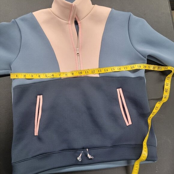 Kari Traa Colorblock Sanne Pullover Long Sleeve Pink Blue Medium Outdoor Ski - Picture 7 of 8